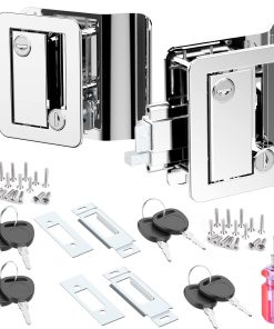 Conjunto de 2 cerraduras de puerta para RV de cromo
