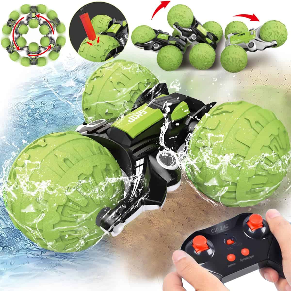 Coche de control remoto anfibio único para niños 1:12 |