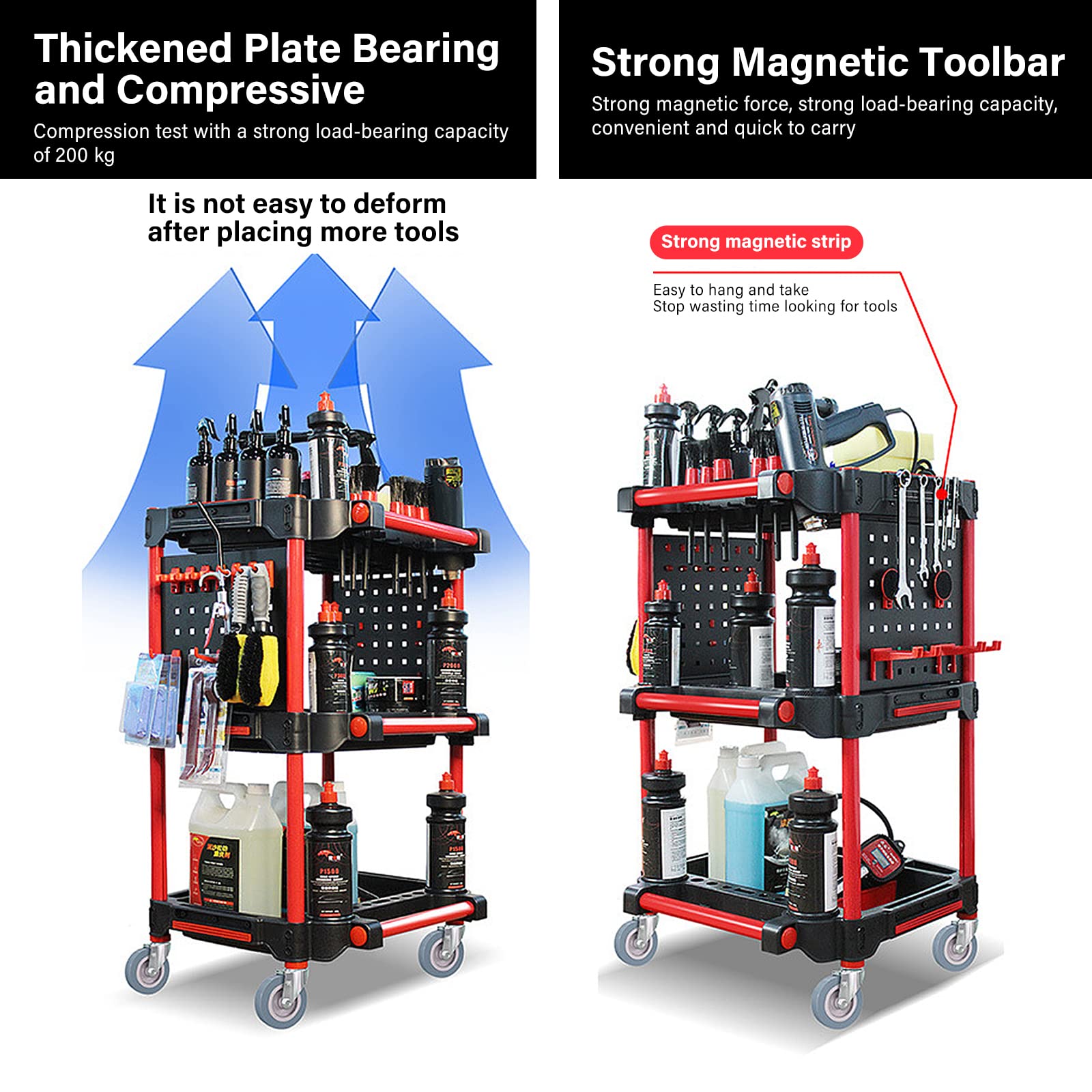 Carrito Organizador de Herramientas de Detallado de - Imagen 5