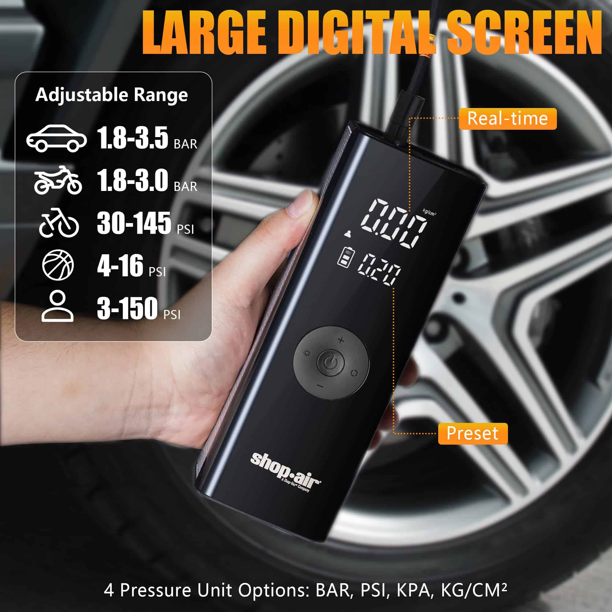 Inflador de neumáticos SHOP�AIR, compresor de aire - Imagen 5