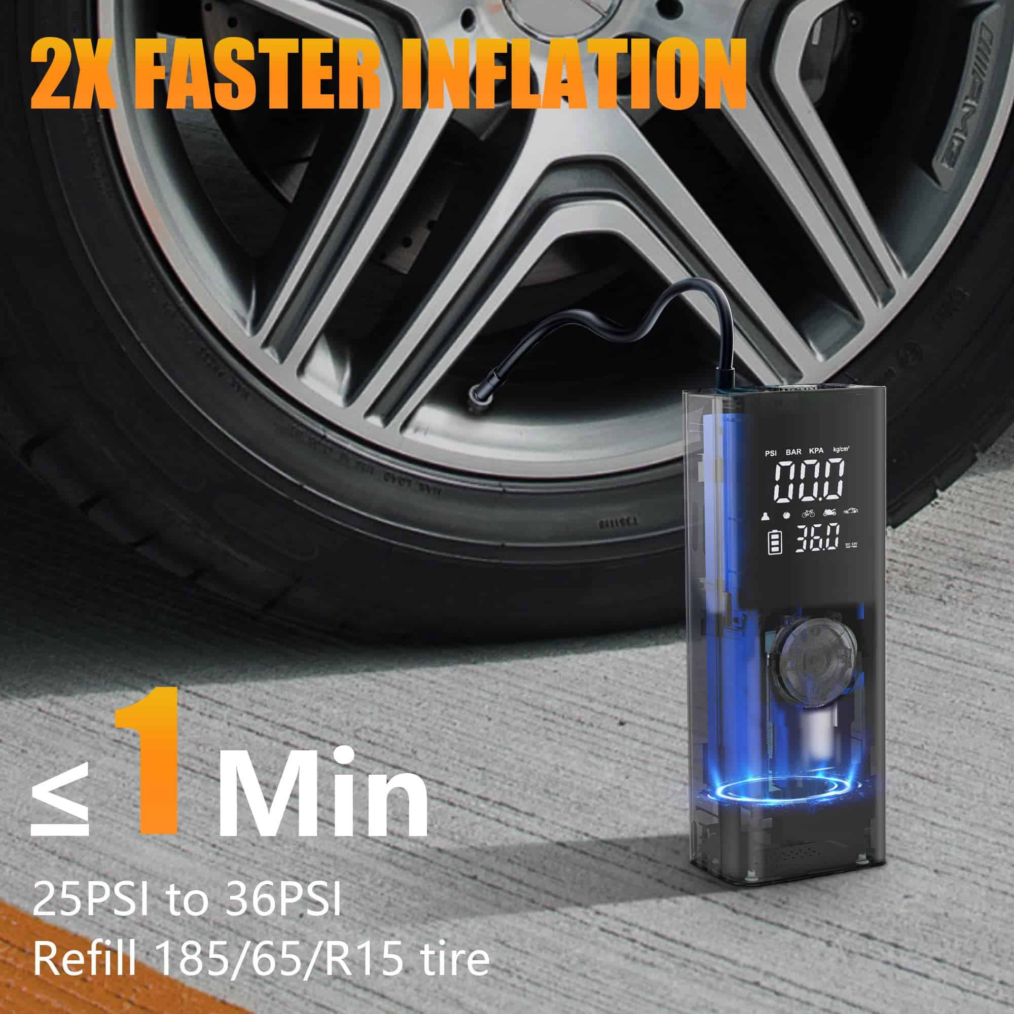 Inflador de neumáticos SHOP�AIR, compresor de aire - Imagen 3