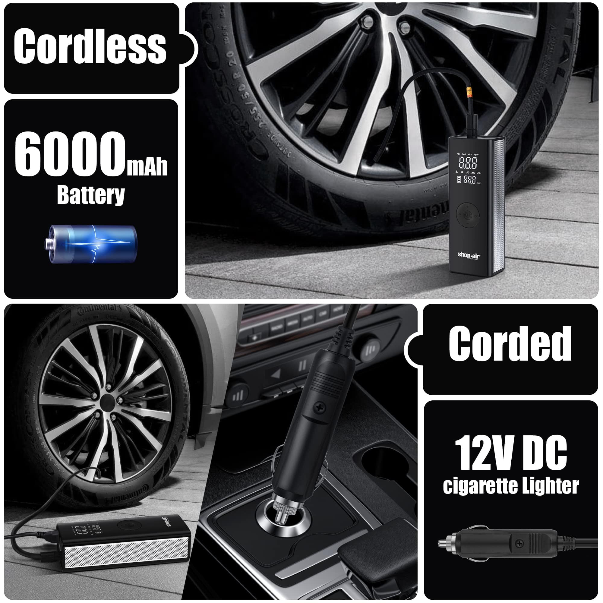 Inflador de neumáticos SHOP�AIR, compresor de aire - Imagen 4