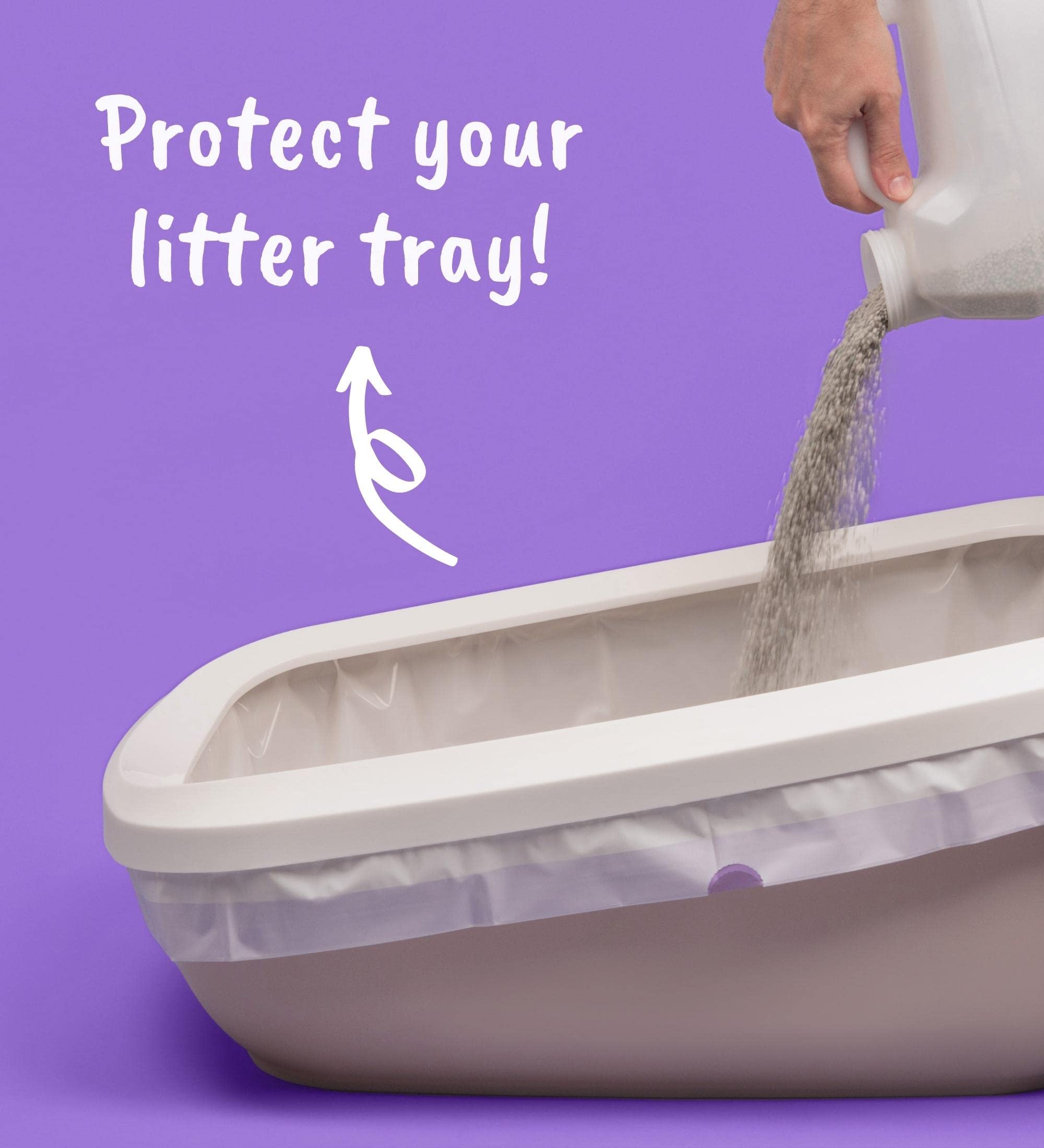 Forros para bandeja de arena para gatos Jumbo con cordones - Imagen 5