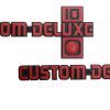 Par de insignias 3D de emblema personalizado Deluxe 10