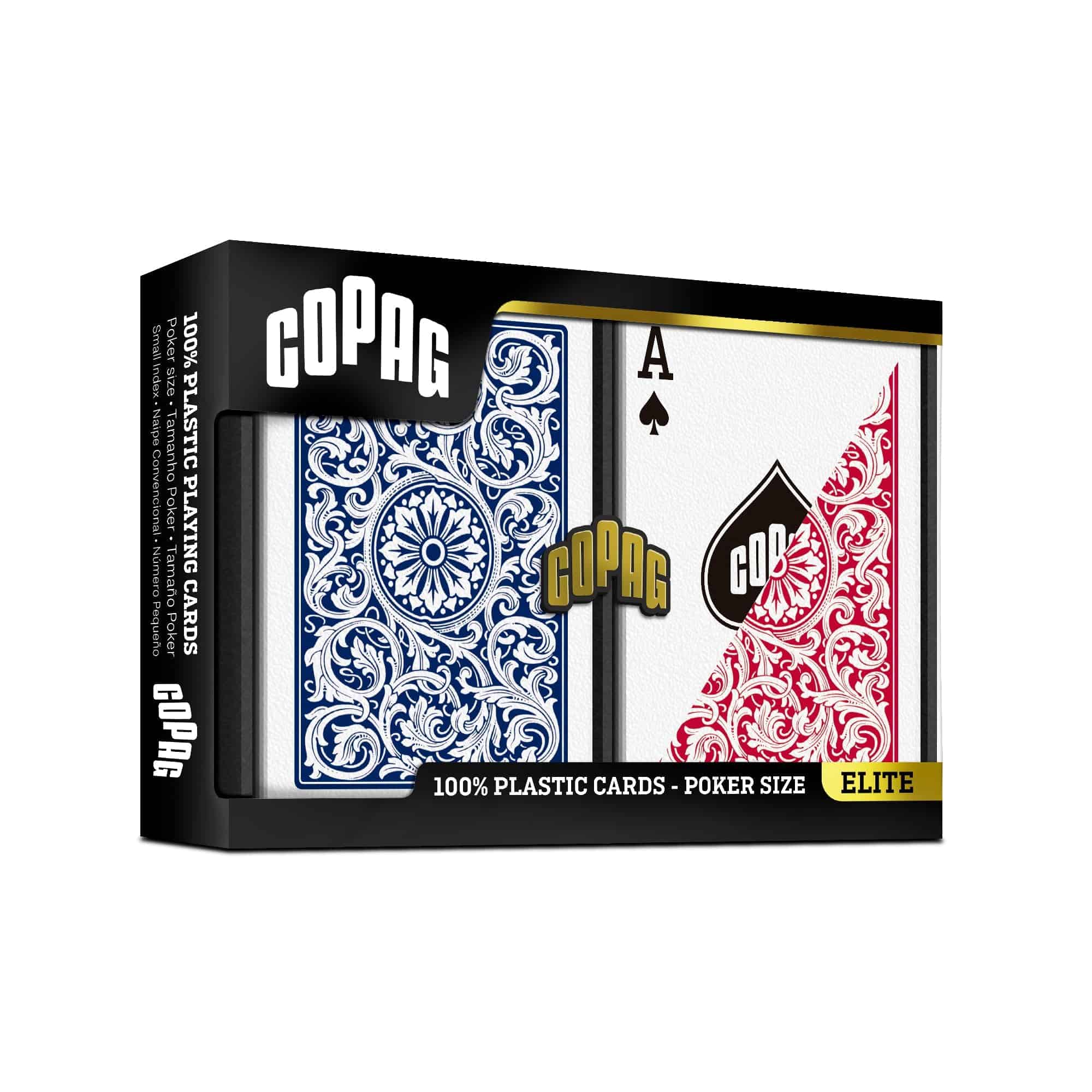 Baraja de Cartas de Plástico 100% Copag 1546 -Índice Regular - Imagen 3