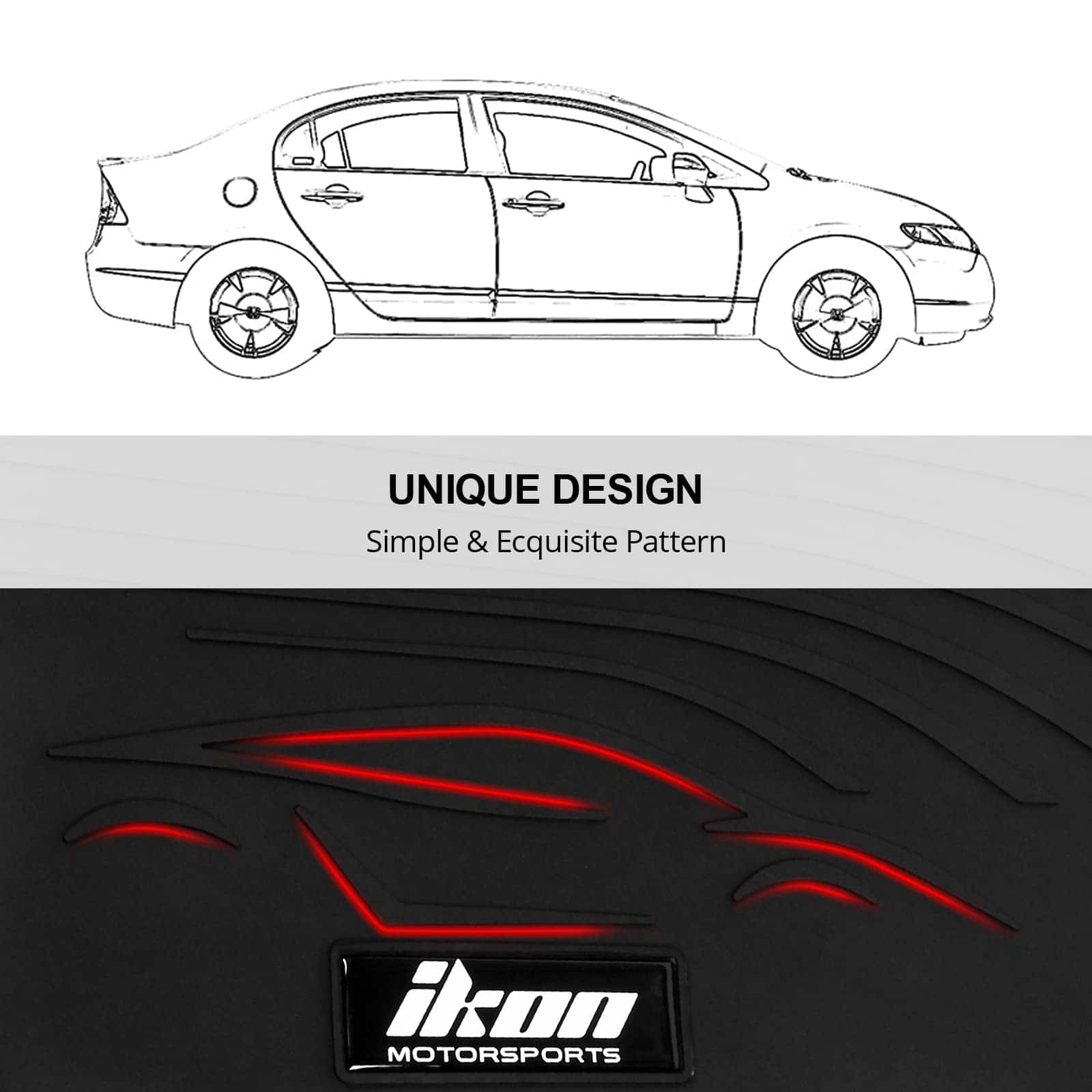 Tapetes para piso compatibles con Honda Civic Coupé y Sedán - Imagen 7