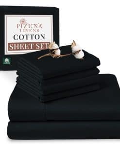 Juego de Sábanas Pizuna 100% Algodón Puro Tamaño King