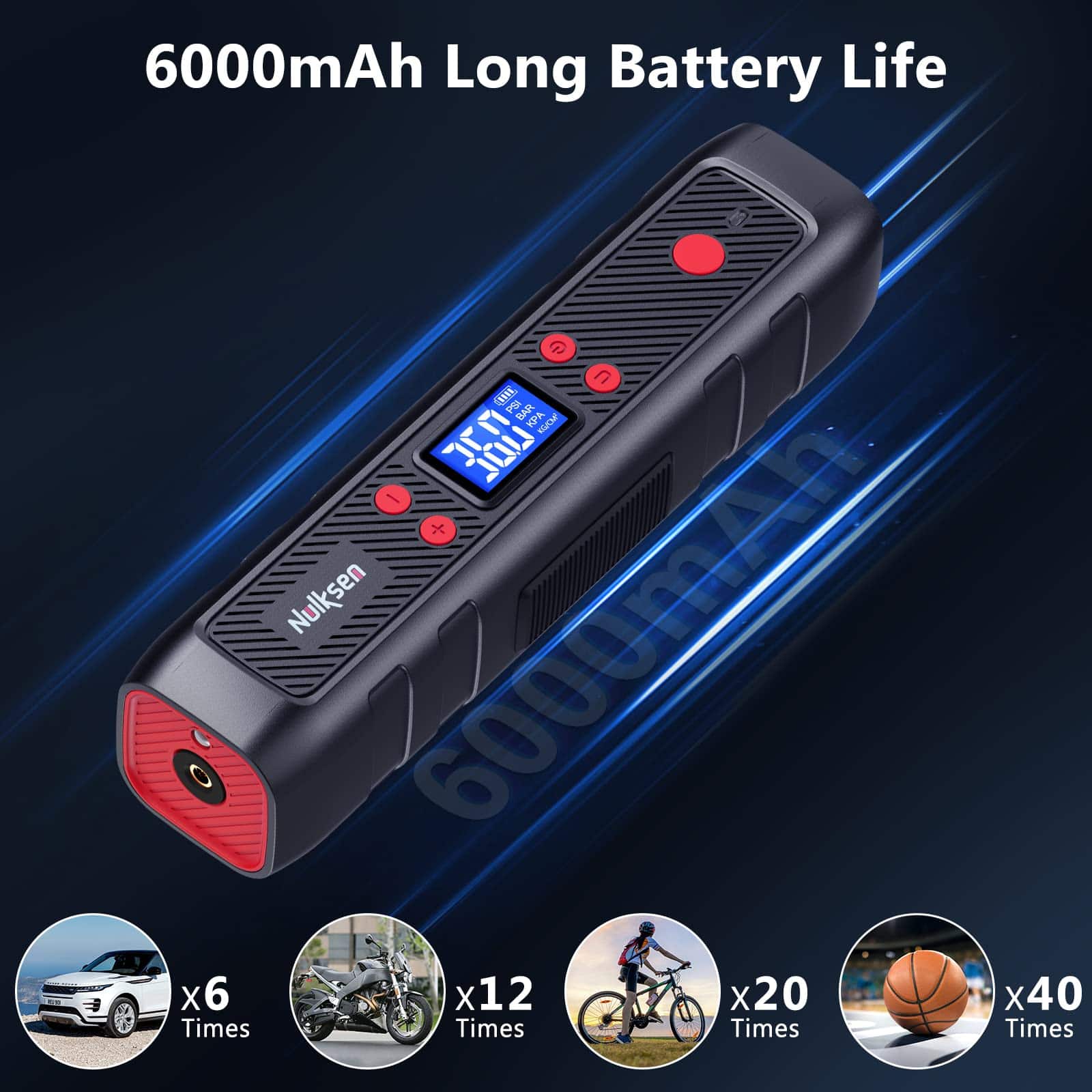 Inflador de neumáticos Nulksen Portable Air Compressor para - Imagen 3