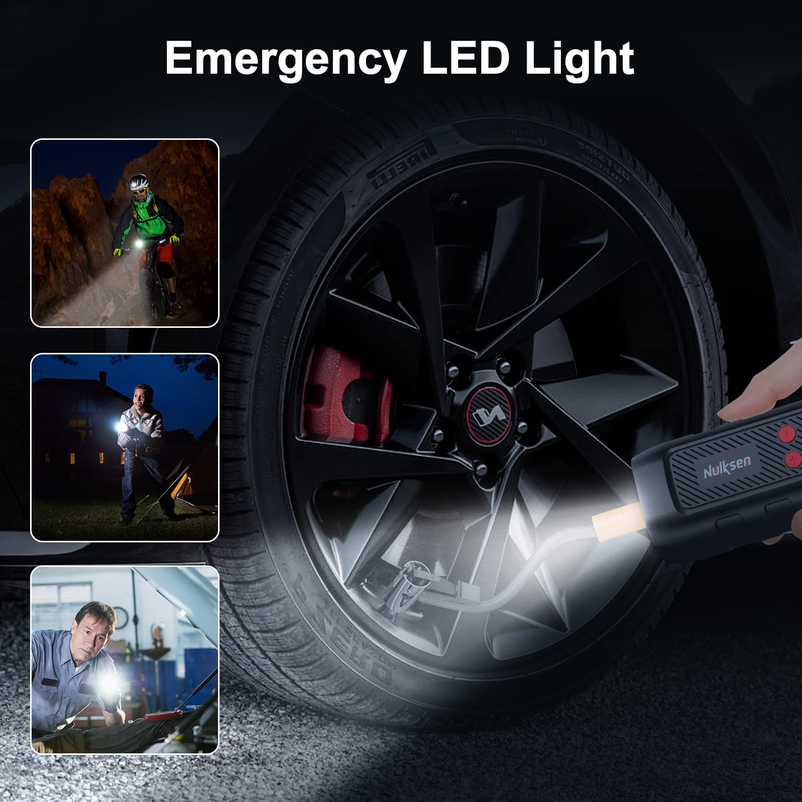 Inflador de neumáticos Nulksen Portable Air Compressor para - Imagen 7