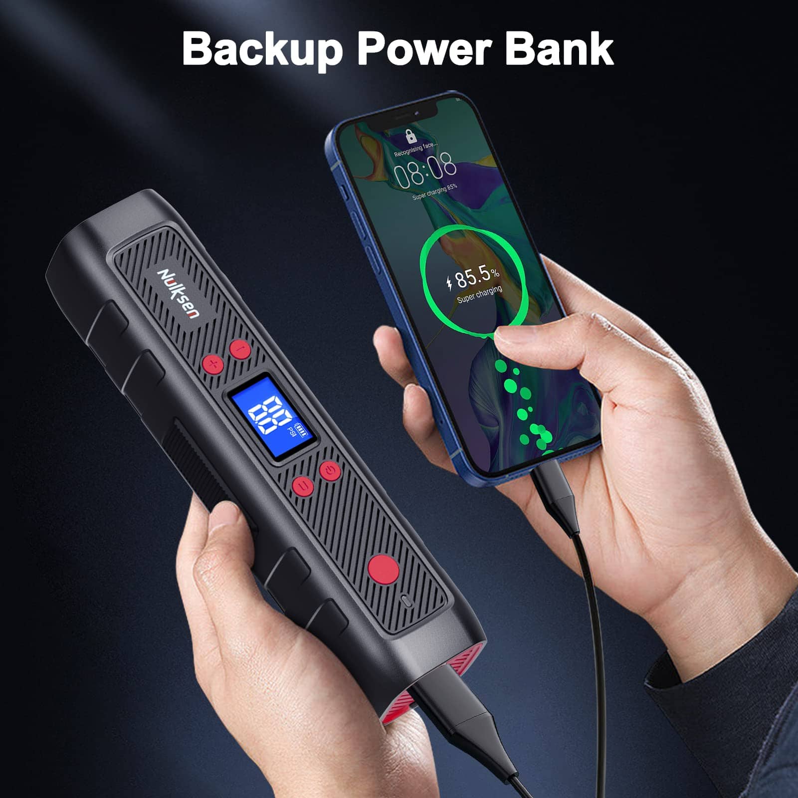 Inflador de neumáticos Nulksen Portable Air Compressor para - Imagen 9