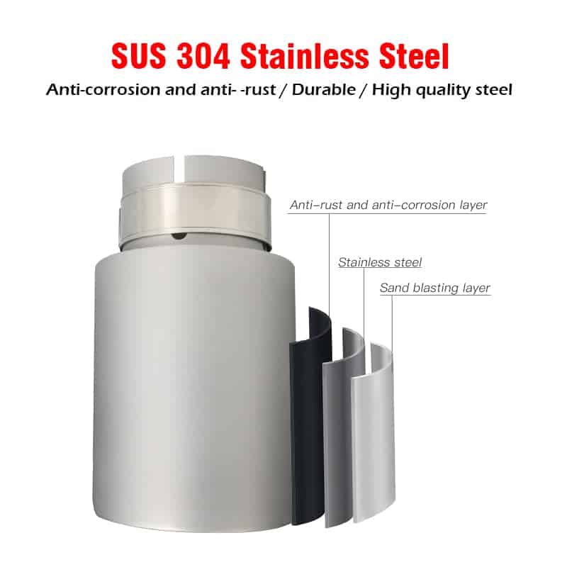 Punta de escape de acero inoxidable mate Kipalm 2.5 - Imagen 7