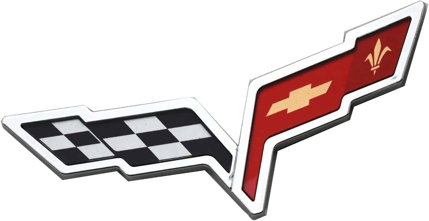 2 Piezas Emblemas de Cruce de Banderas Delanteras/Traseras - Imagen 4