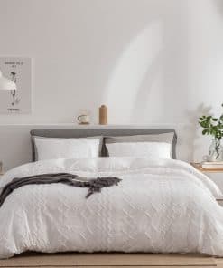 Juego de Funda nórdica Boho King de Microfibra con Textura