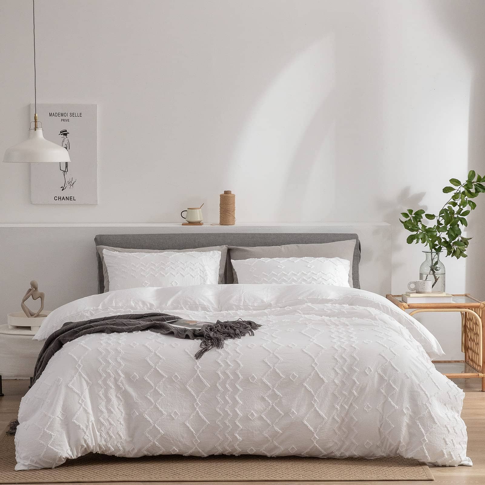 Juego de Funda Nórdica Boho Queen, 3 Piezas para Todas las