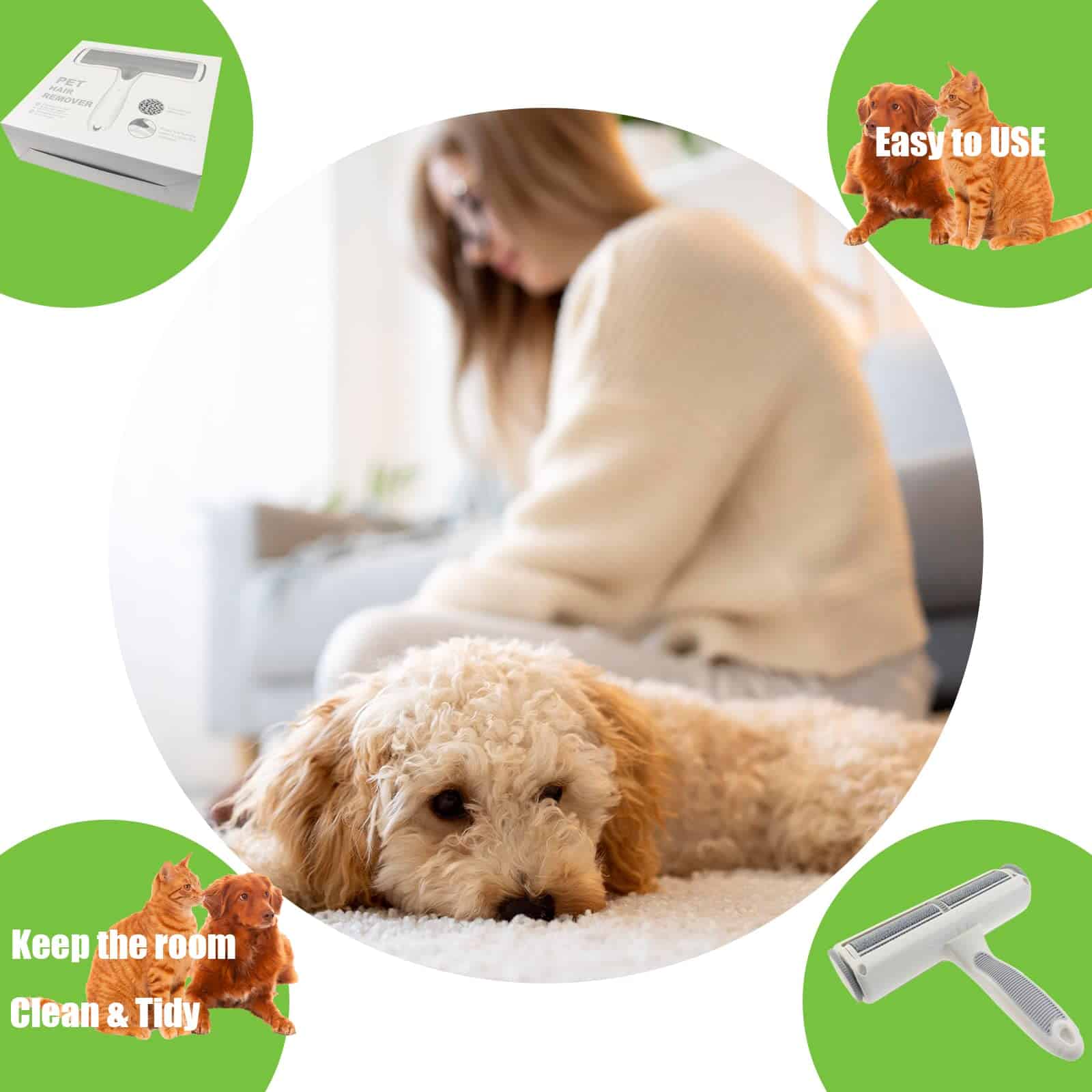 CAREUEASY Quitapelos para Mascotas, Quitapelos para Perros - Imagen 6