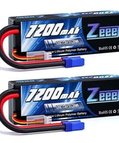 Batería Zeee 2S Lipo 7200mAh 7.4V 120C Estuche Rígido con