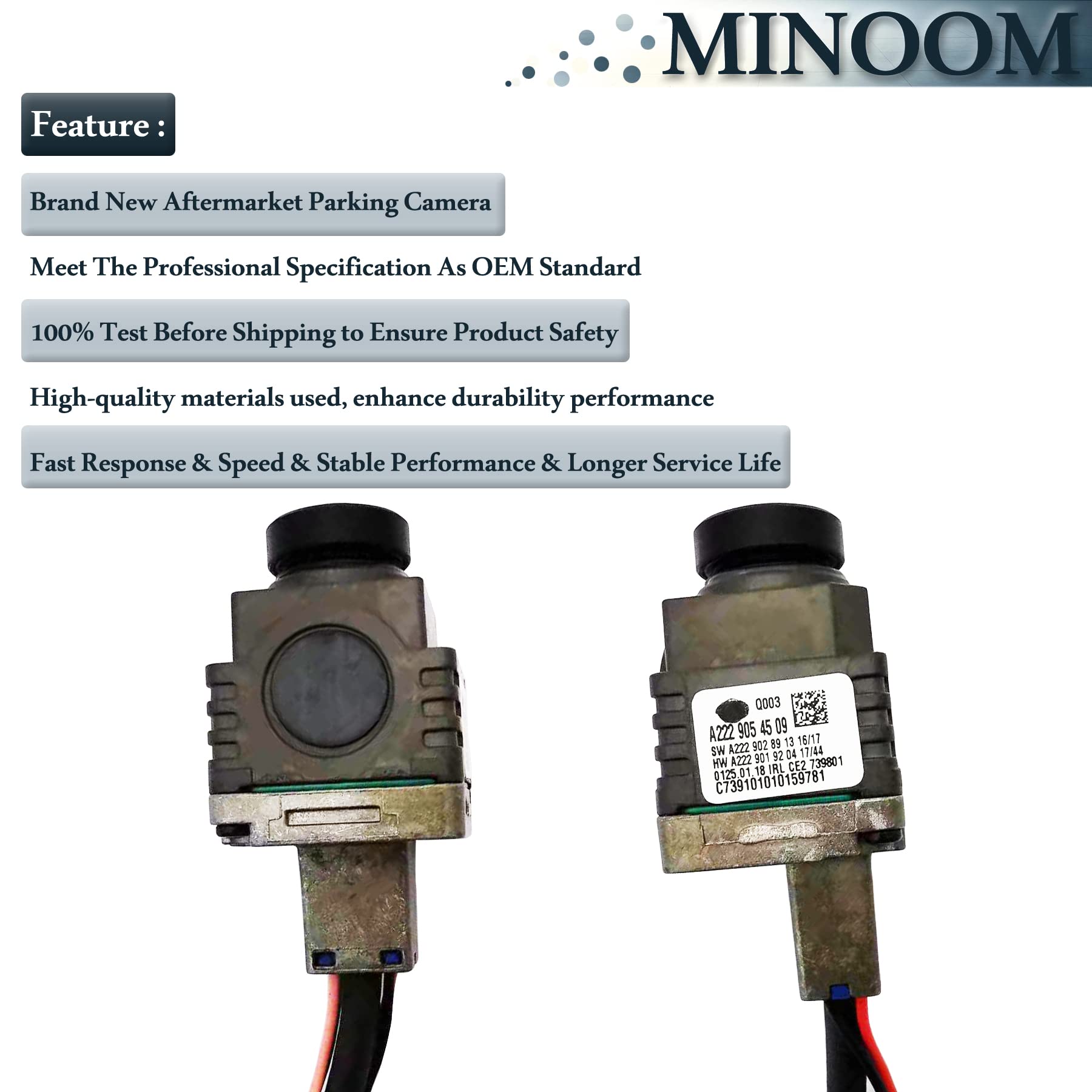 Cámara de estacionamiento trasera de reemplazo MINOOM - Imagen 6
