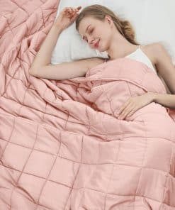 Manta Ponderada Rosa para Adultos (15 libras, 60"x80"