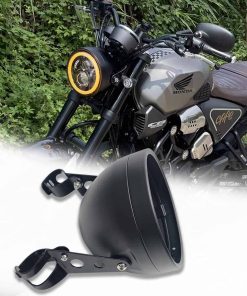 HARPUOU 7 Pulgadas Cubierta de Faro de Motocicleta con