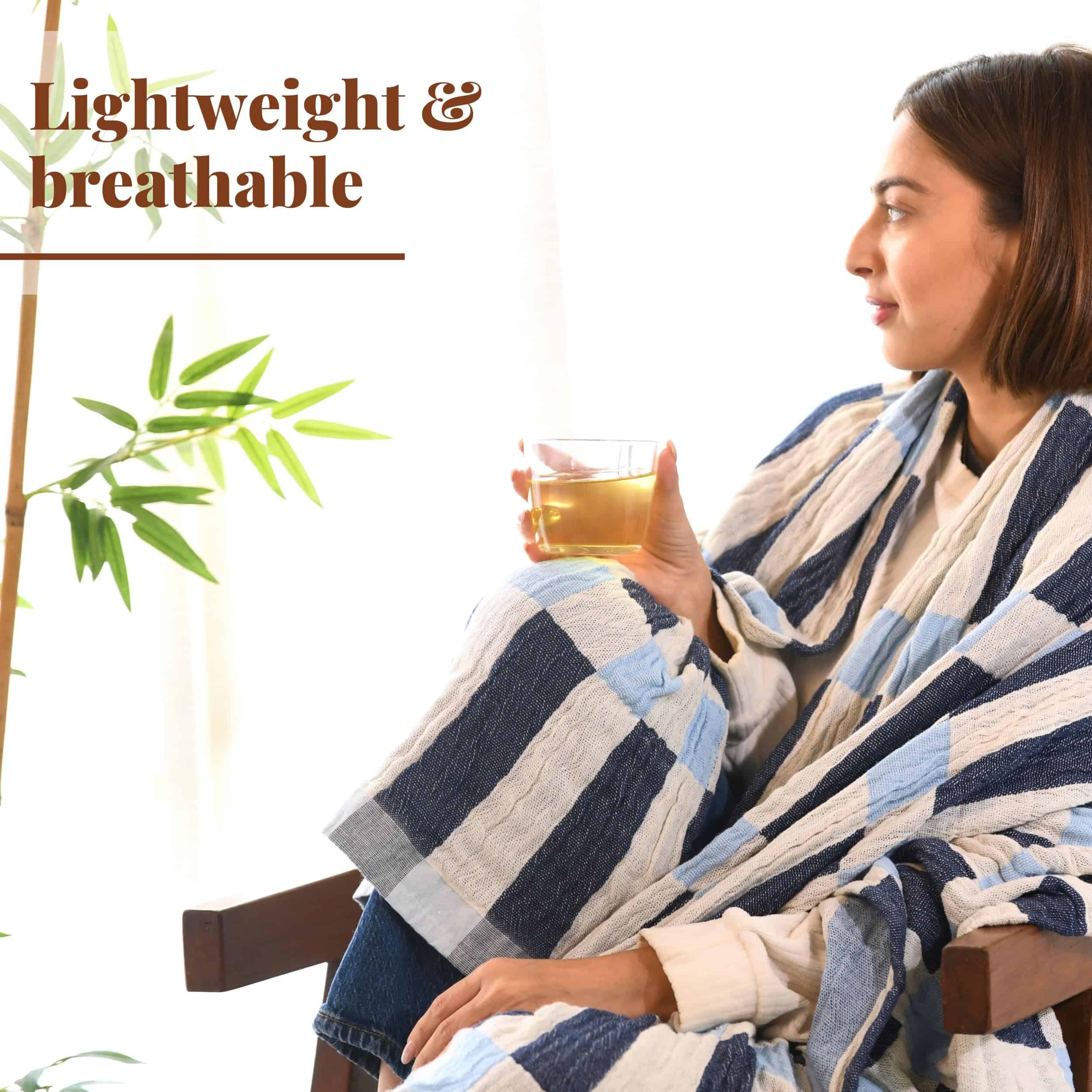 Manta Folkulture para Sofá 50" x 60", Manta de Algodón - Imagen 5