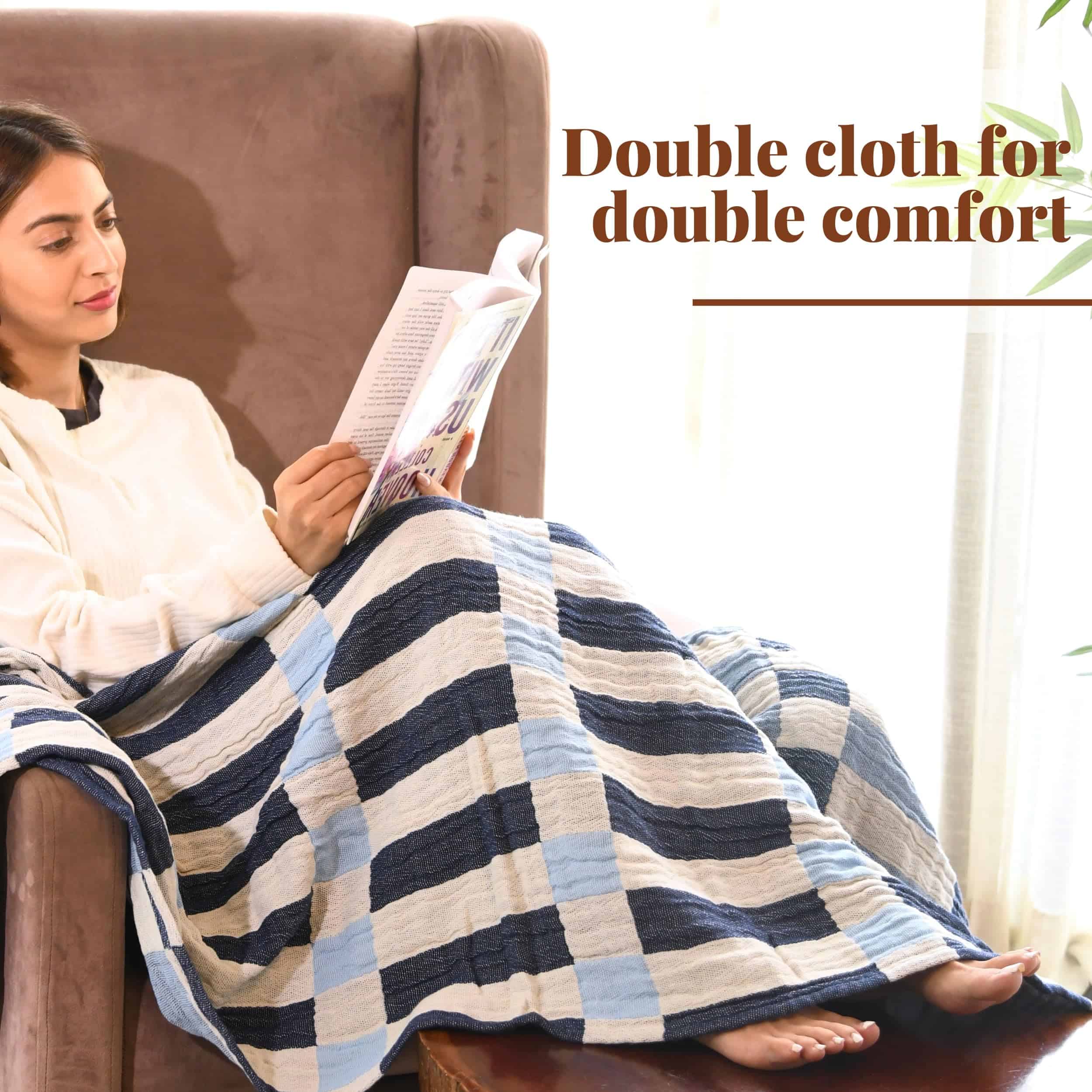 Manta Folkulture para Sofá 50" x 60", Manta de Algodón - Imagen 7