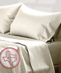 TEXAS LINEN CO. Juego de sábanas 100% algodón egipcio, 600