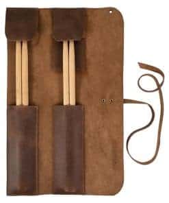 Bolso de Cuero de Grano Completo para Baquetas con Espacio