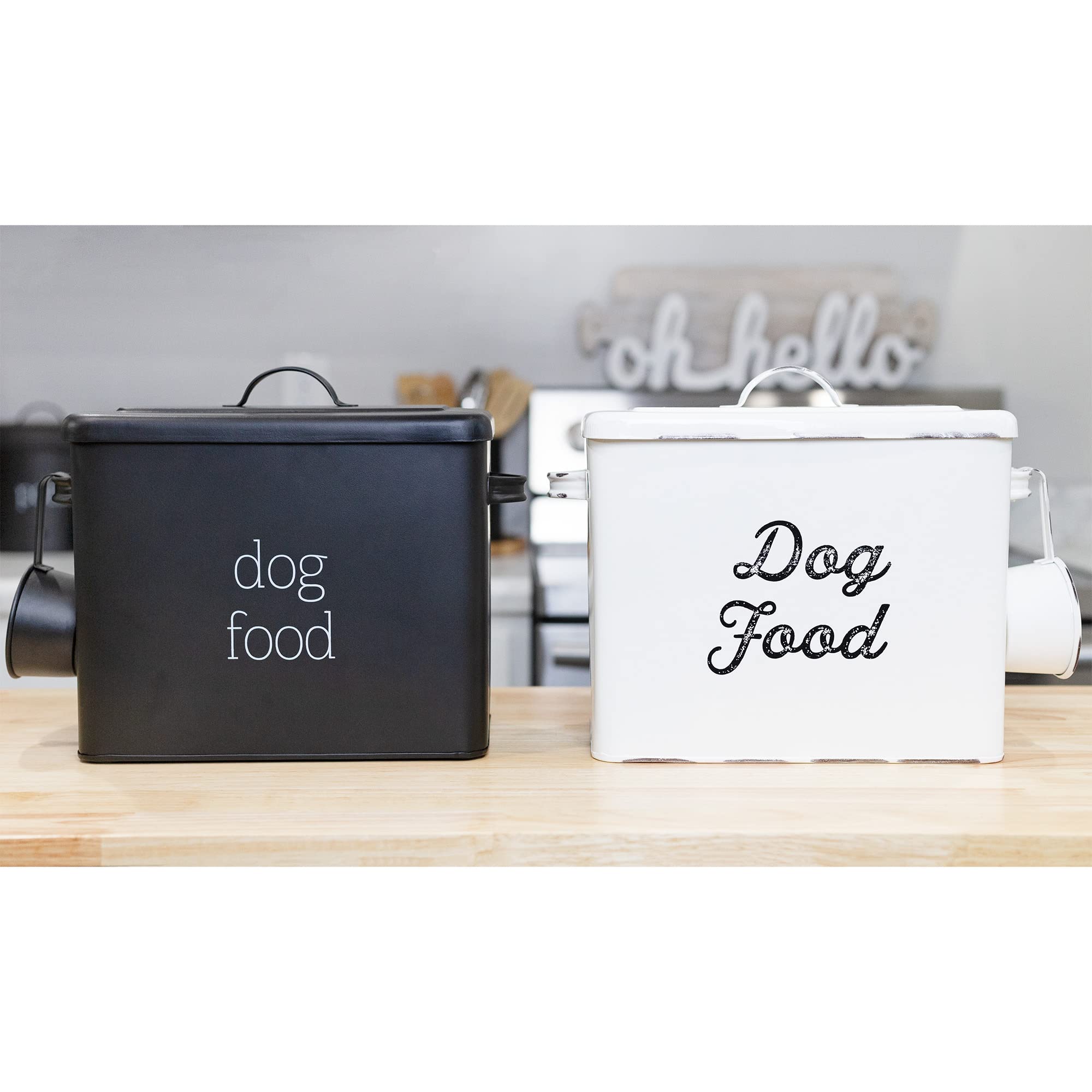 AuldHome Retro Dog Food Canister (Negro); Bote de - Imagen 10