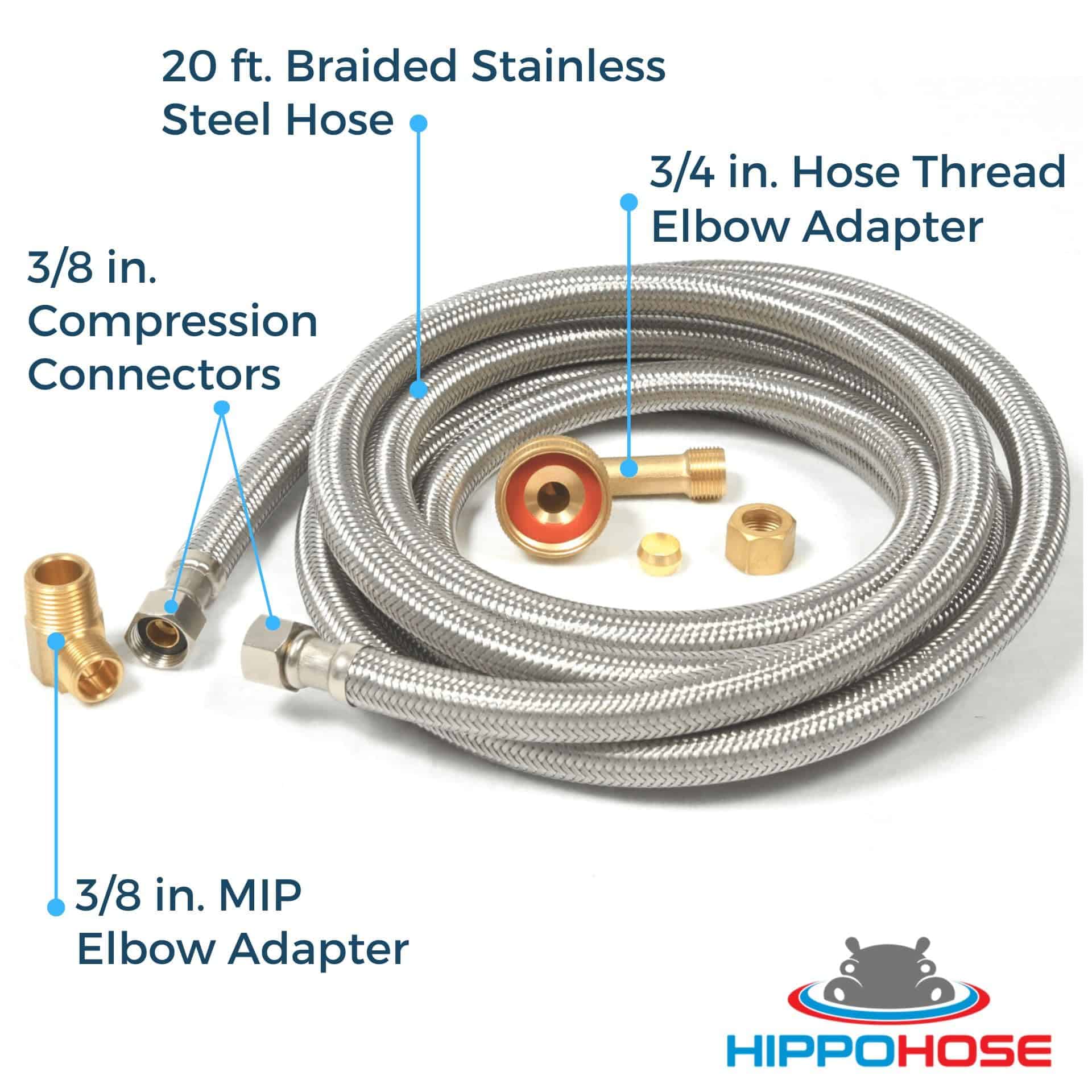 Kit de Manguera de Agua para Lavavajillas de Acero - Imagen 3