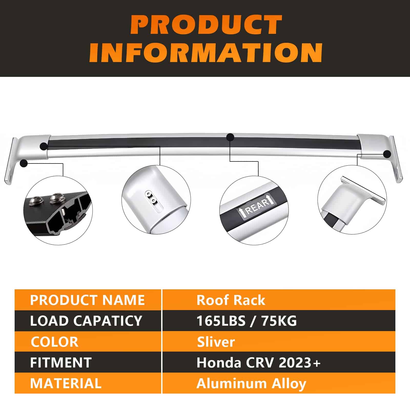 Rieles de Techo Aleación de Aluminio ÚNICAMENTE Barras - Imagen 6