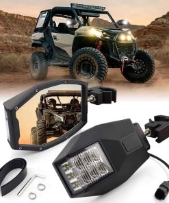 Espejos Laterales para UTV con Luces LED, Espejos RZR con