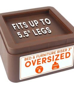 Juego de 8 Elevadores de Cama Sobredimensionados DEDU,