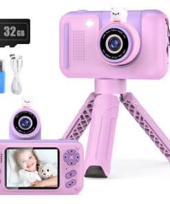 Cámara de Niños Real 1080P PURULU con Lente Abatible para