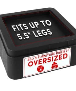 DEDU Elevadores de Cama Extra Grandes de Alta Resistencia,