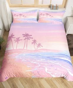 Juego de Funda de Edredón de Playa Rosa Homewish Tamaño