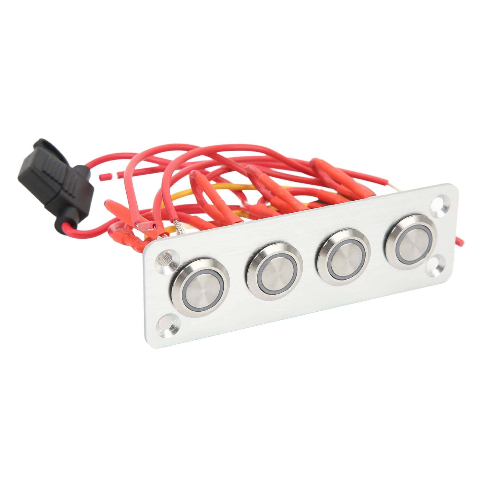 Panel de Interruptor de 4 Puertos, DC 12V Pre Cableado RV