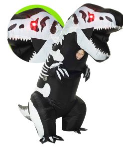 Disfraz de Dinosaurio Inflable con Ojos de Luz LED para