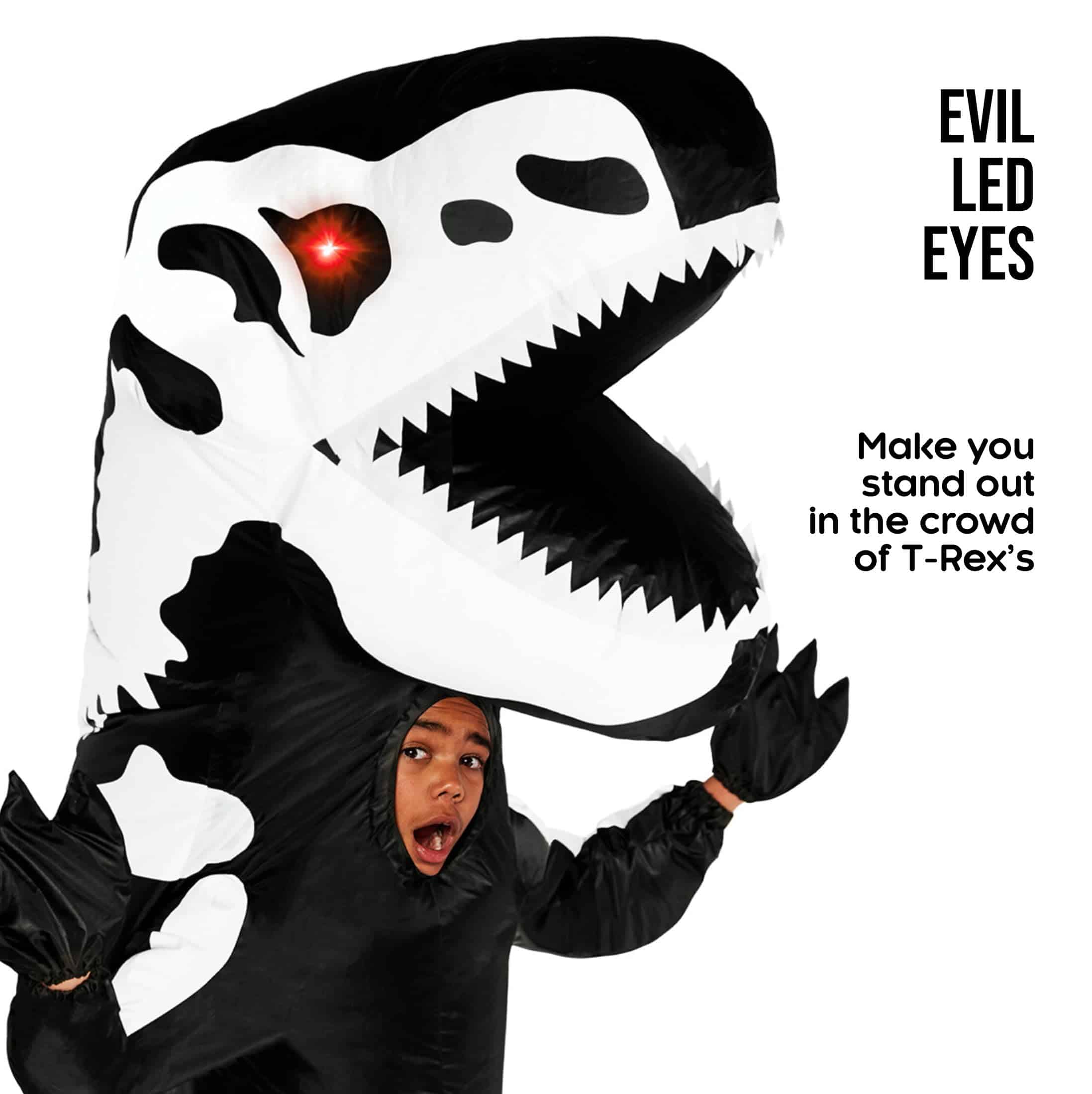 Disfraz de Dinosaurio Inflable con Ojos de Luz LED para - Imagen 5