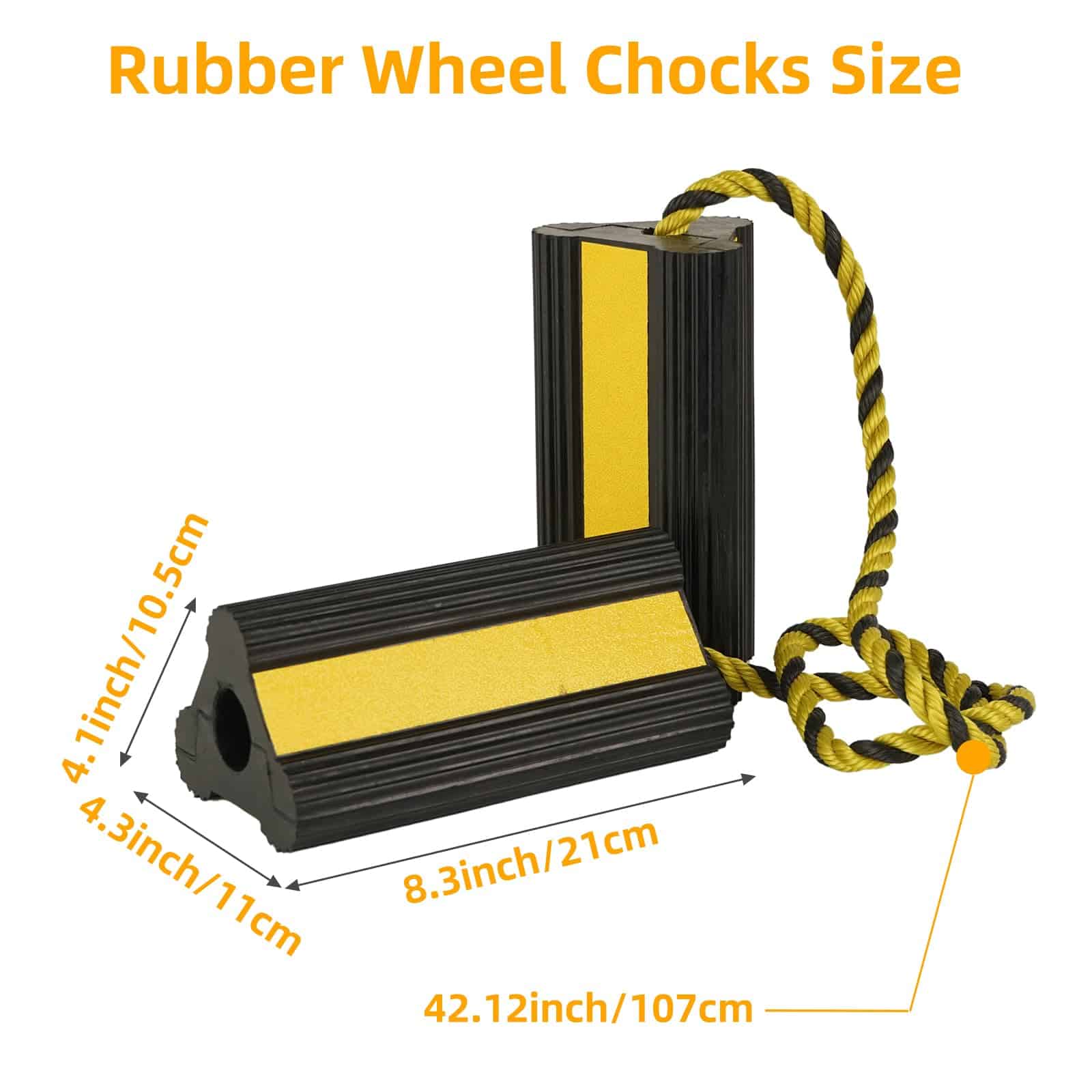 Nisorpa 4 Pack Topes de rueda para remolques de viaje, - Imagen 3