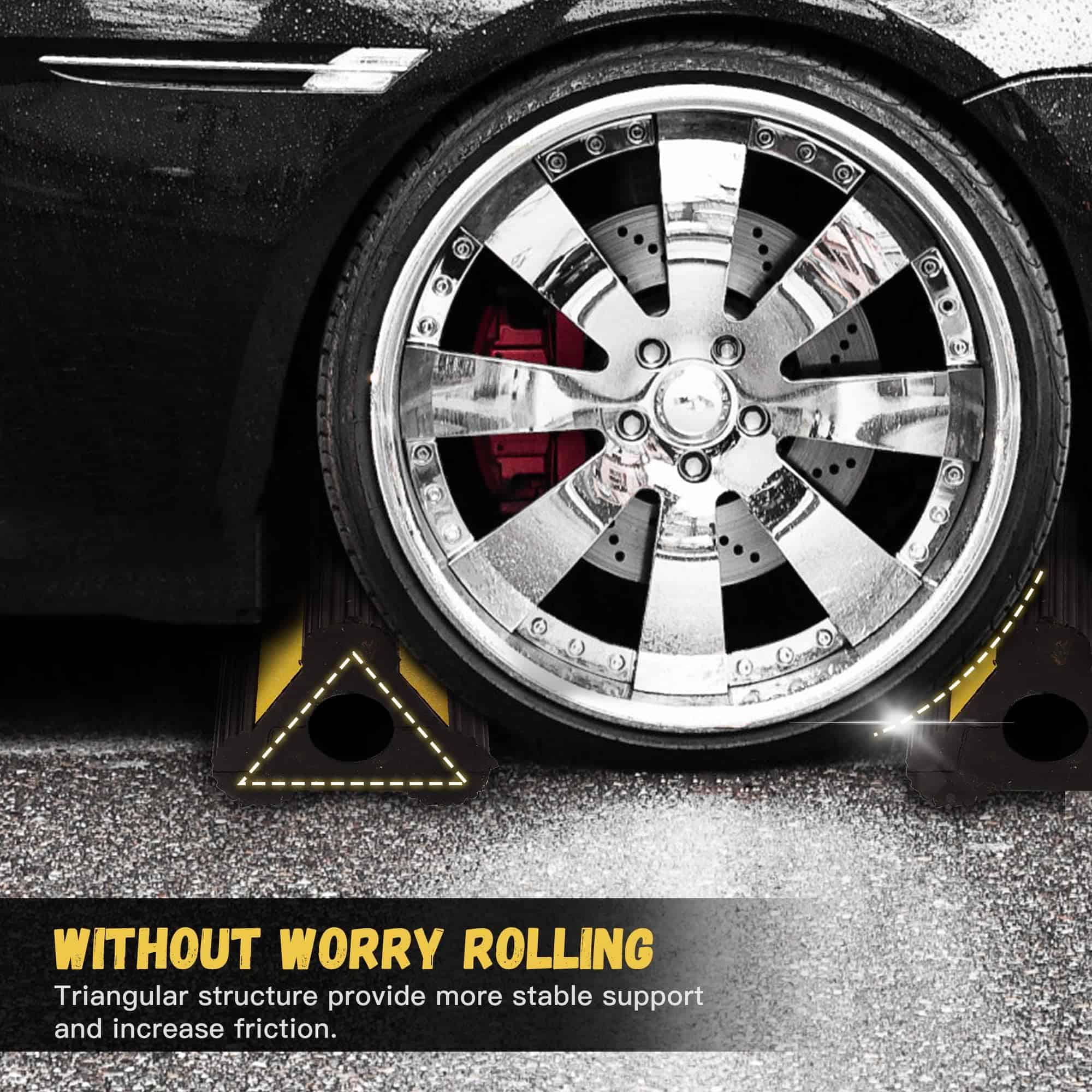 Nisorpa 4 Pack Topes de rueda para remolques de viaje, - Imagen 5