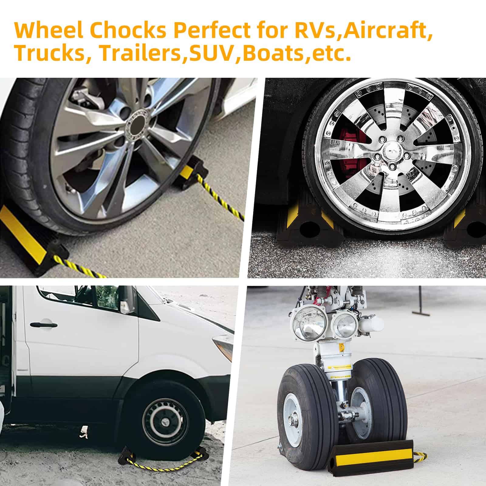 Nisorpa 4 Pack Topes de rueda para remolques de viaje, - Imagen 8