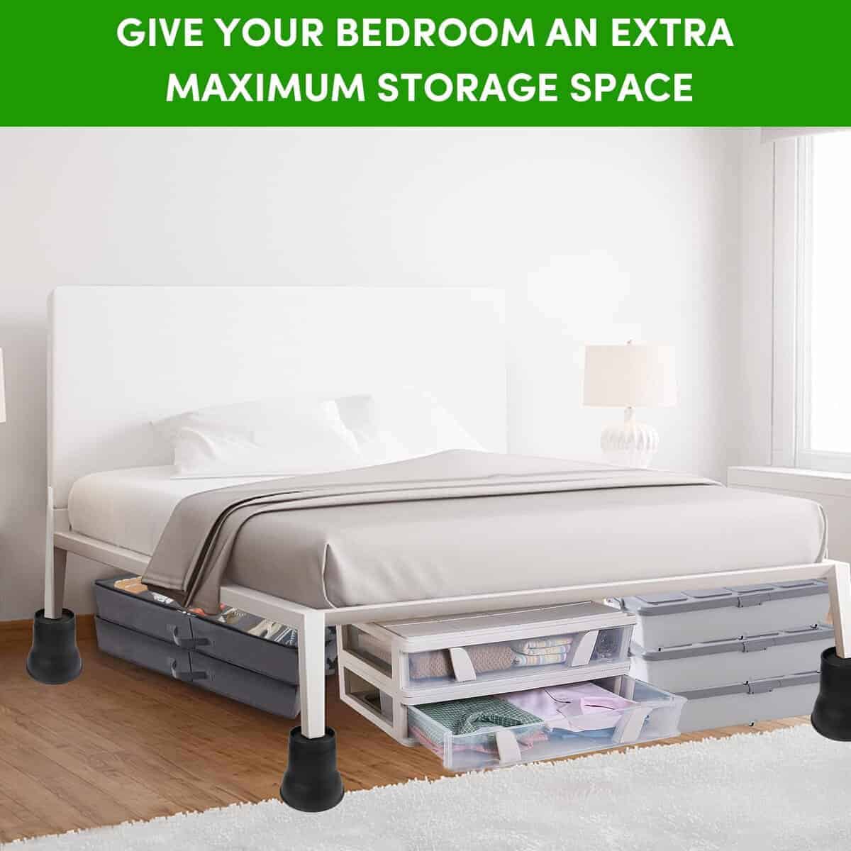 Elevadores de Cama con Ruedas de 6 Pulgadas 9 Pack - - Imagen 4