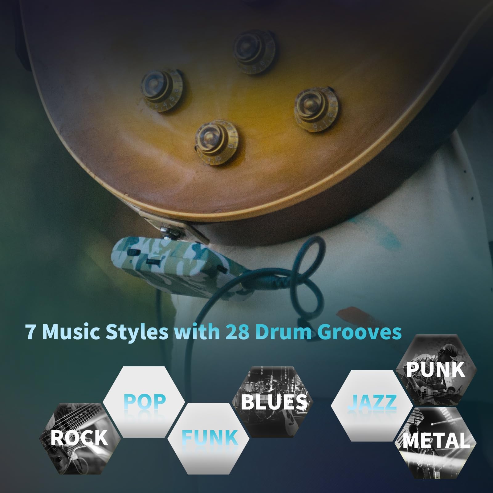 Amplificador de Auriculares para Guitarra Portátil FLAMMA - Imagen 4