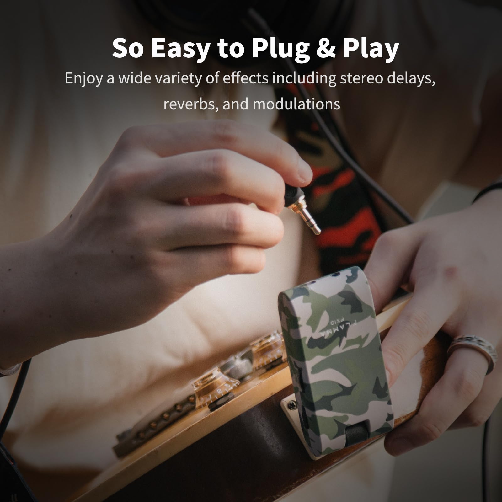 Amplificador de Auriculares para Guitarra Portátil FLAMMA - Imagen 8