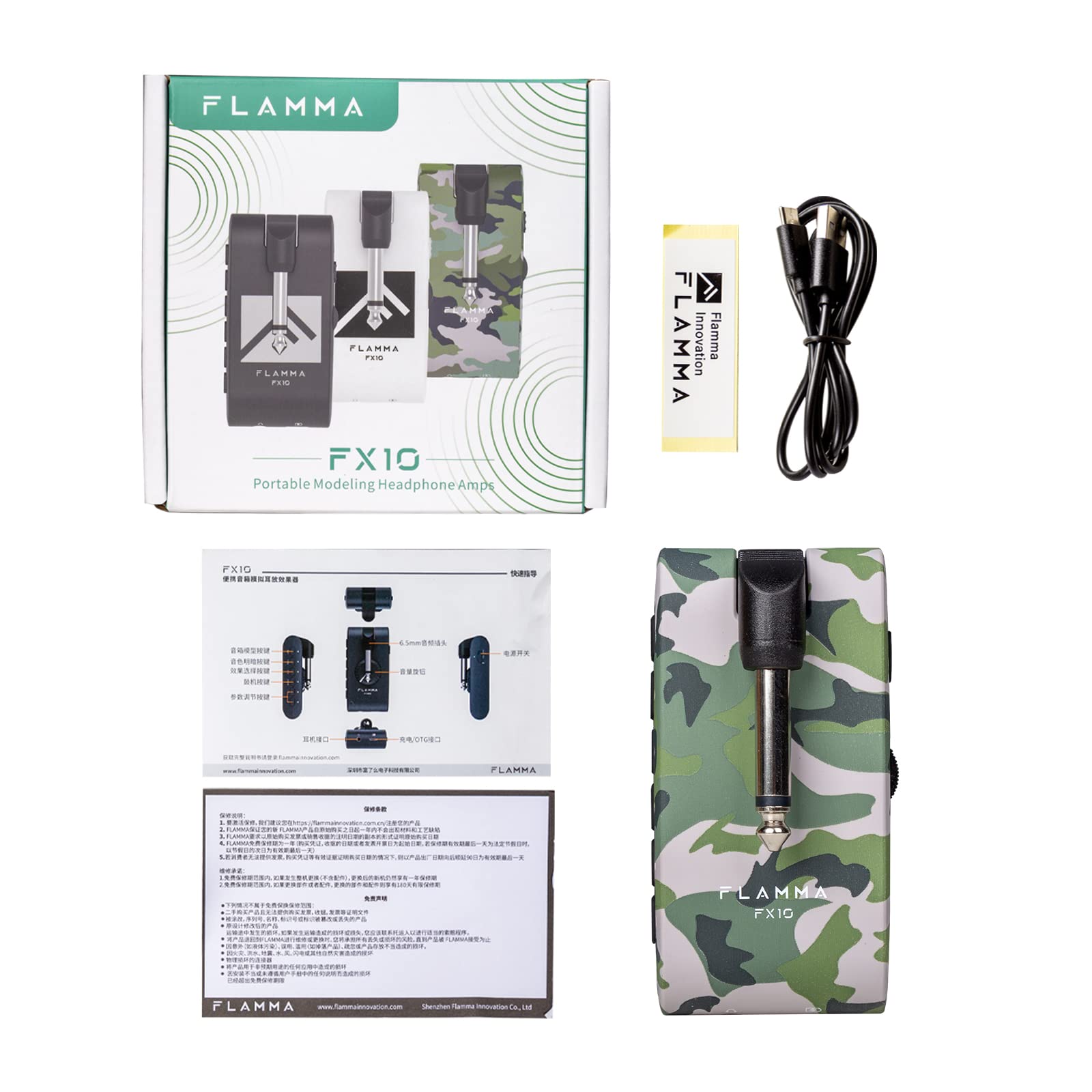 Amplificador de Auriculares para Guitarra Portátil FLAMMA - Imagen 9