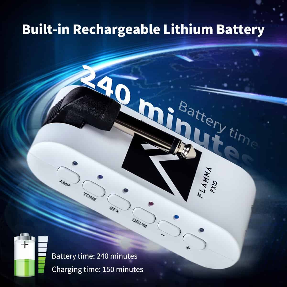 Amplificador de auriculares para guitarra portátil FLAMMA - Imagen 7