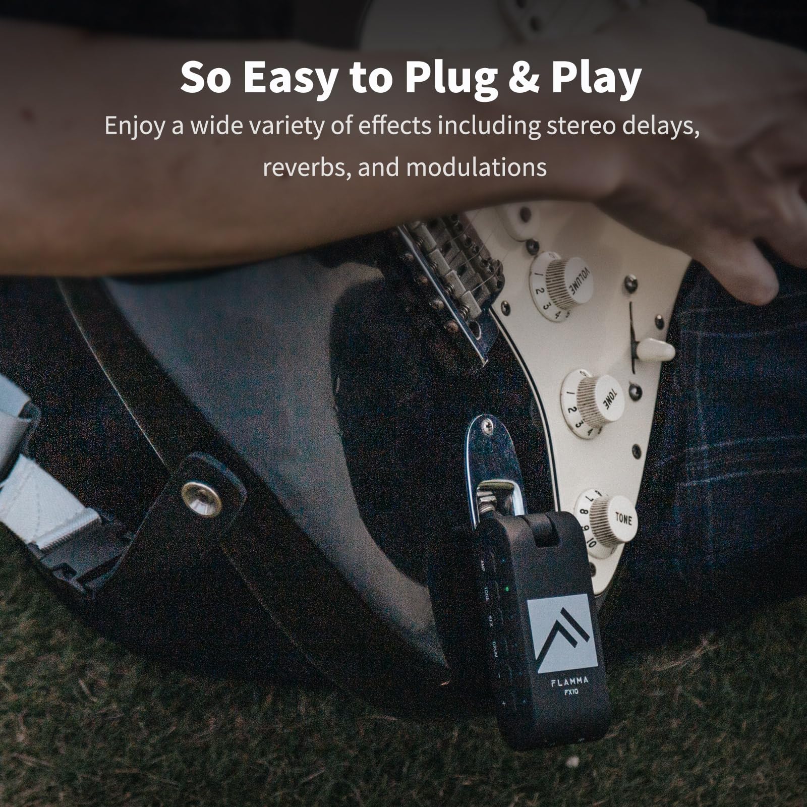 Amplificador de Auriculares de Guitarra Portátil FLAMMA con - Imagen 8