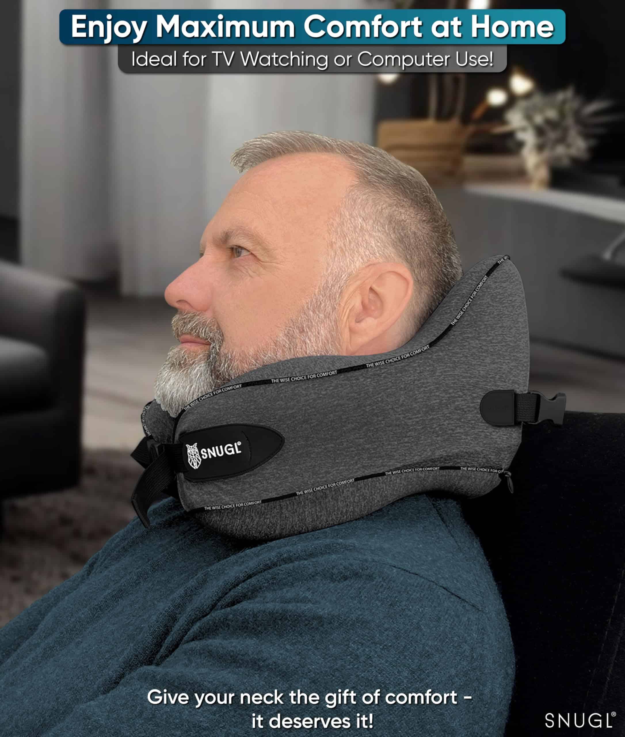 Almohada de Viaje para el Cuello SNUGL - Almohada de - Imagen 9