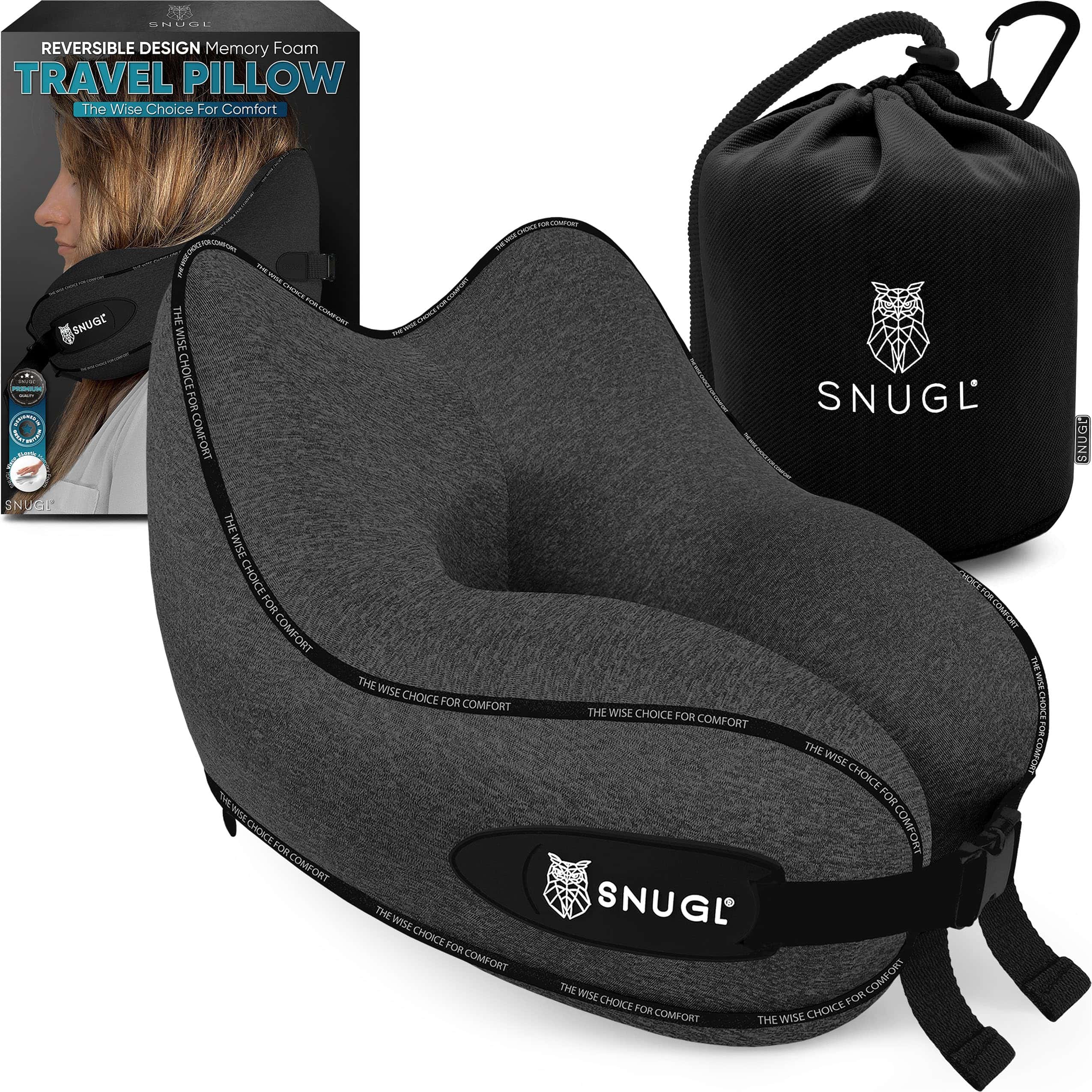 Almohada de Viaje para el Cuello SNUGL - Almohada de