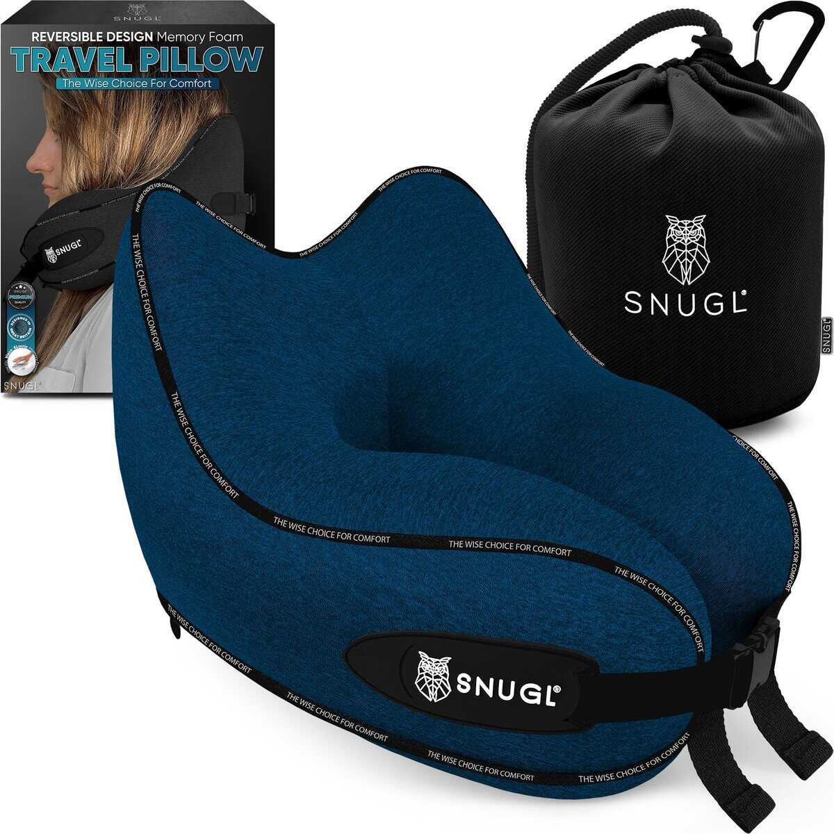 Almohada de Viaje para Cuello SNUGL - Almohada de Avión de